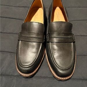 Madewell Black Leather Loafers